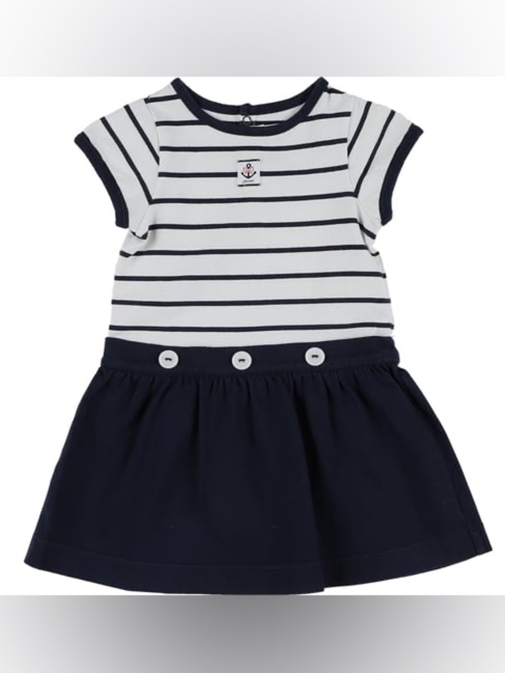Stripe Navy & White Toddler Dress